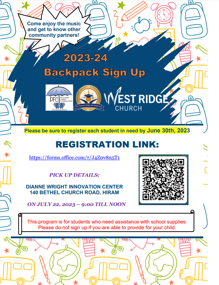  Backpack Sign Ups for Students