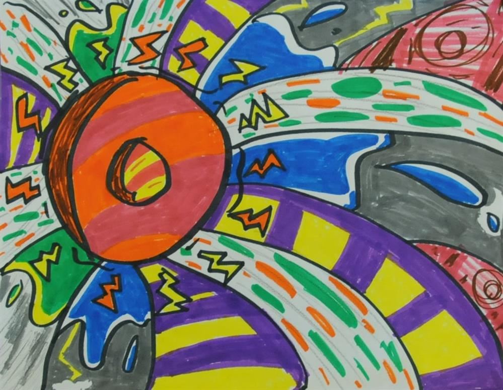 Congrtalutions to 5th Grader Ailiyah J. For having her artwork selected to represent Hiram Elementary 