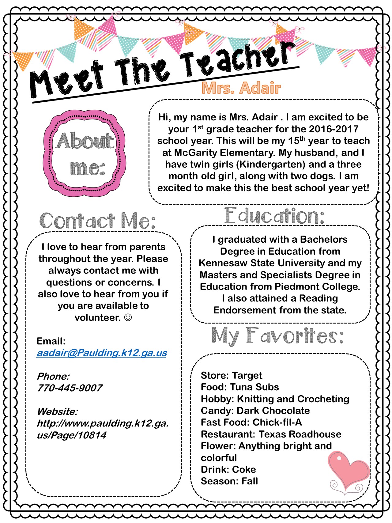 Meet the Teacher 