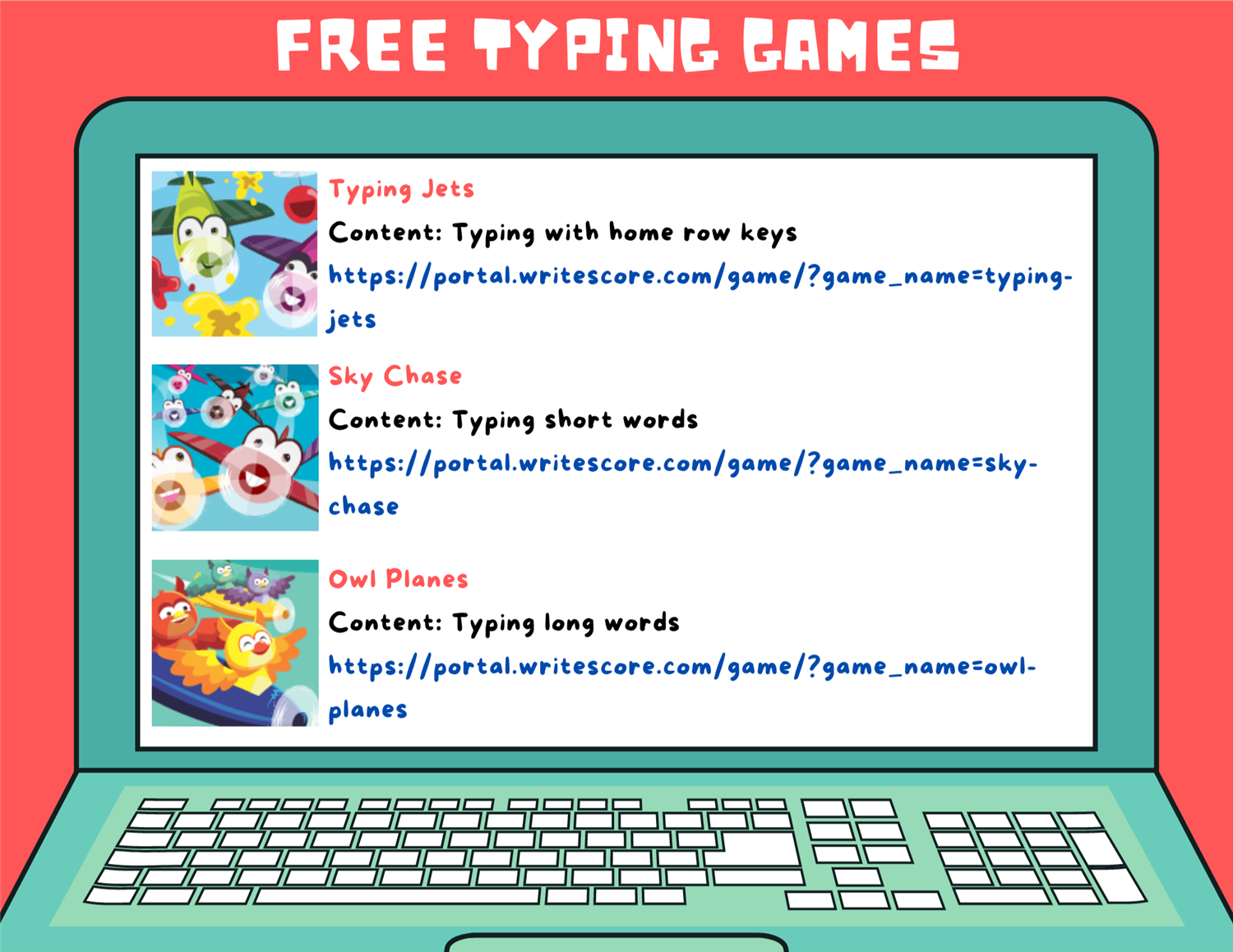  Free Typing Games
