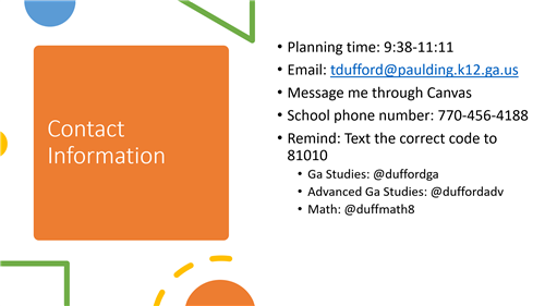 contact info 