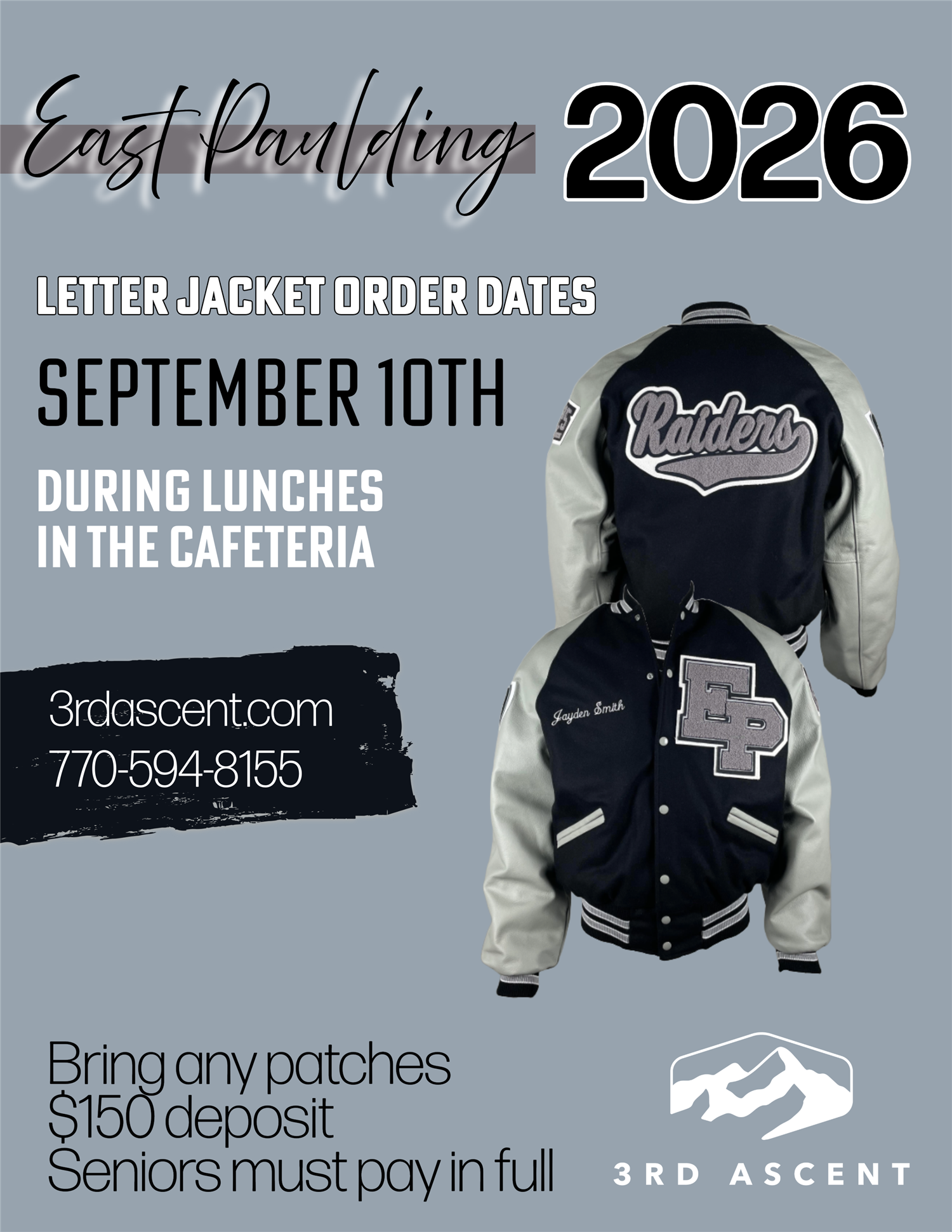  3rd Ascent Sep Order Date Info