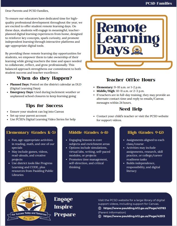  Remote Learning Days