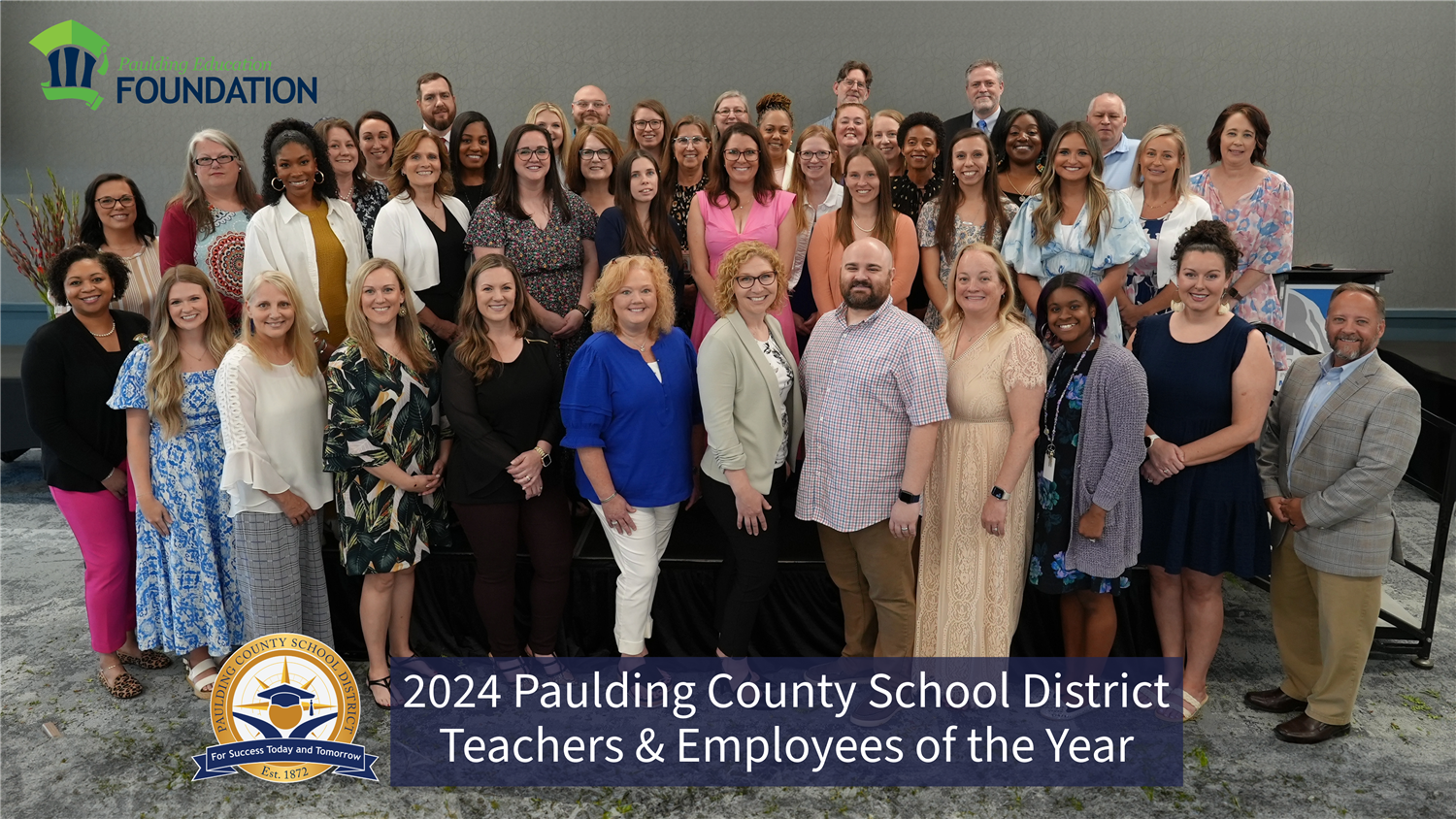 2024 PCSD Teachers and Employees of the year group photo