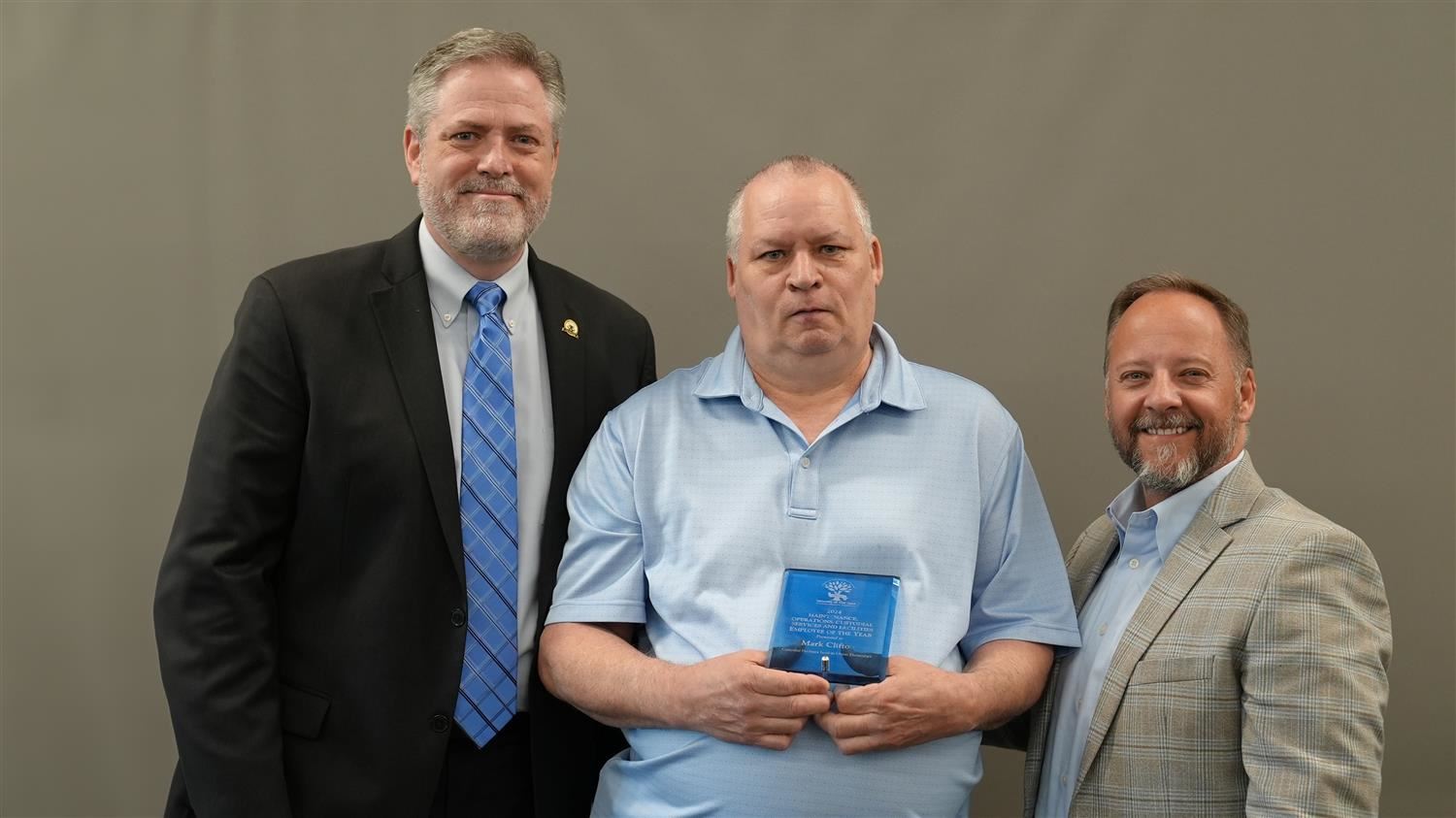 Maintenance, Operations, Custodial Services and Facilities Employee of the Year Mark Clifton- Custodial Facilities Lead at Un