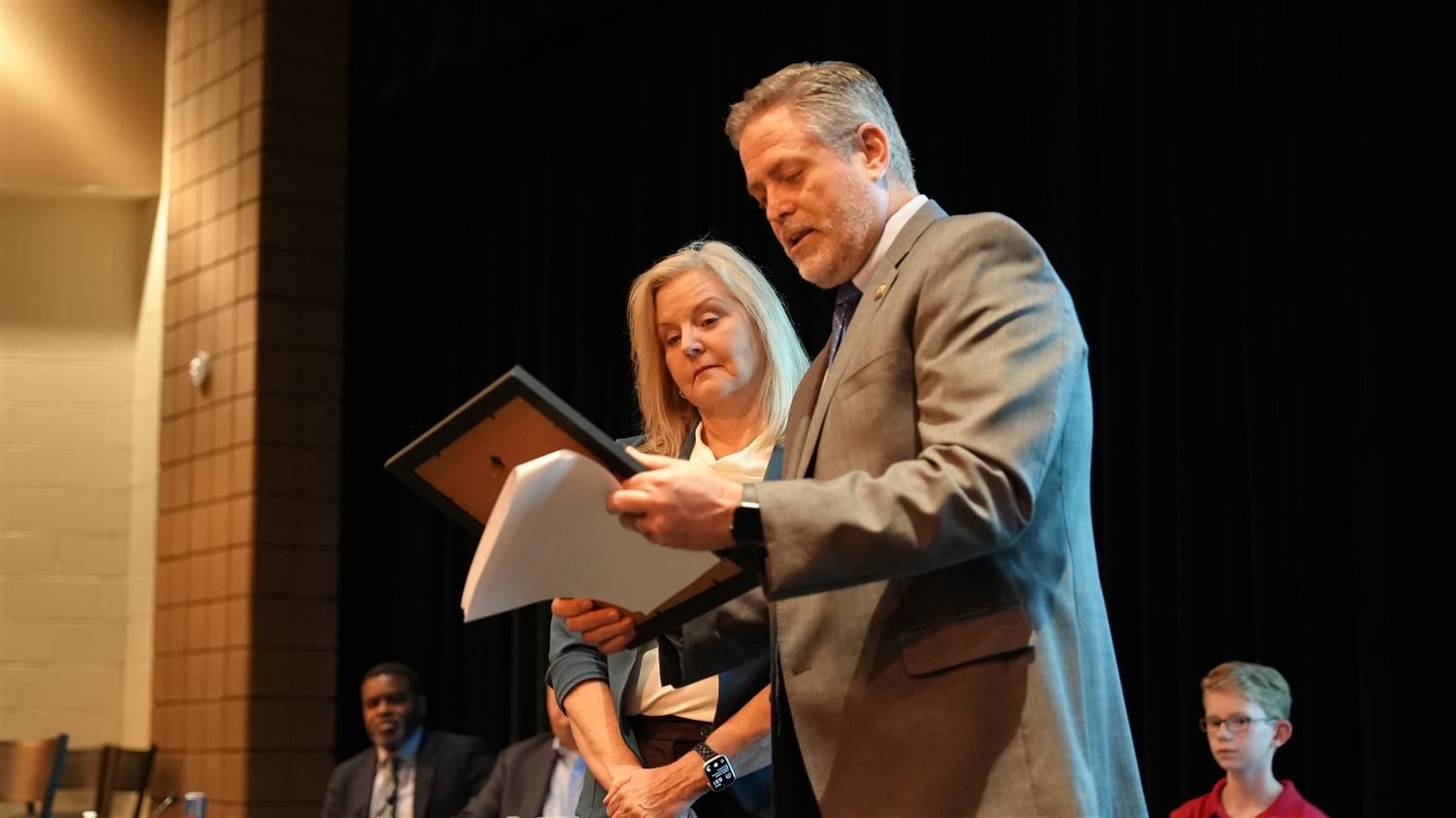 PCSD Chief Financial Officer Miriam Hall was honored ahead of her upcoming retirement.