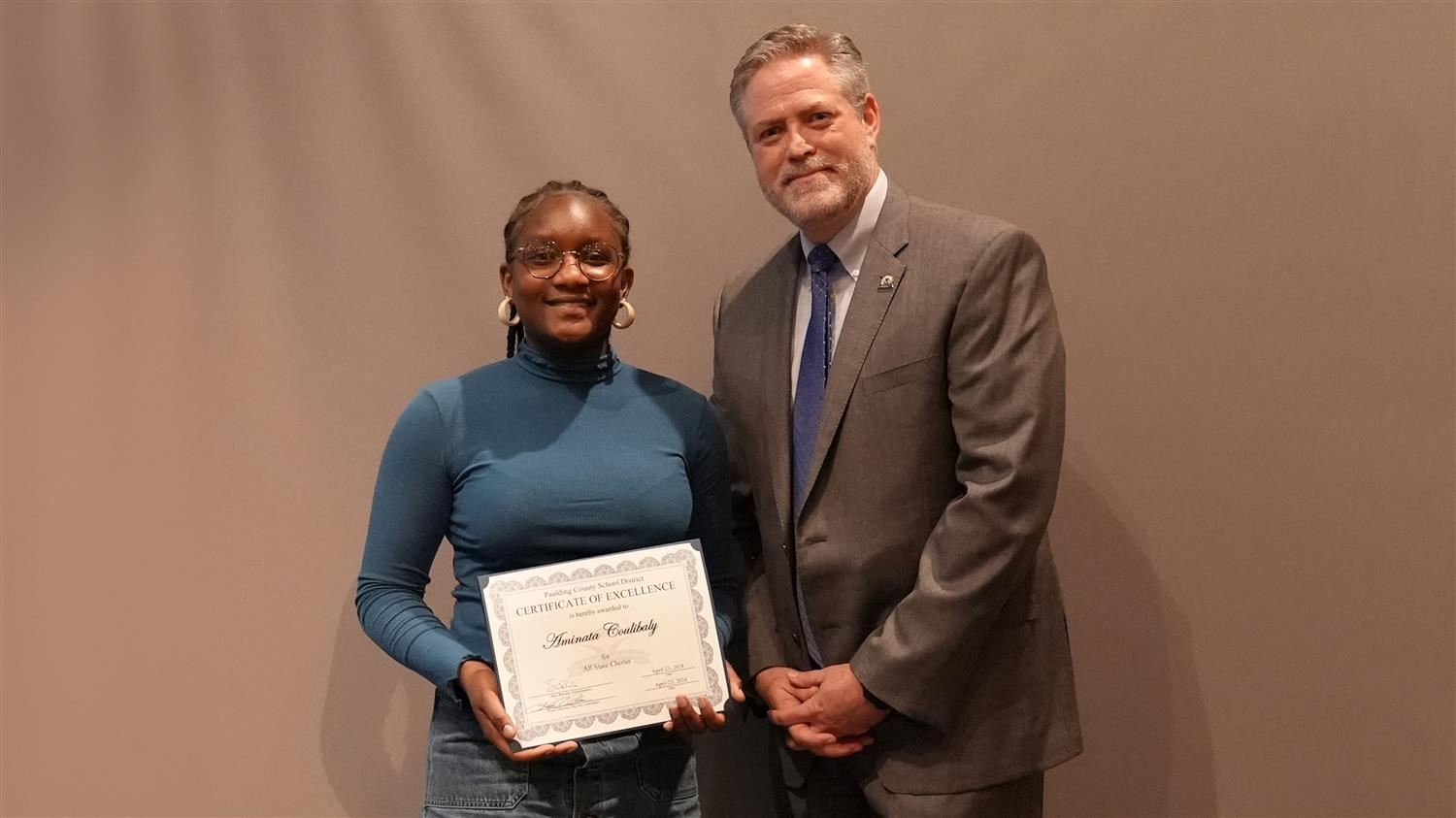State winner Hiram HS 10th grader Aminata Coulibaly.