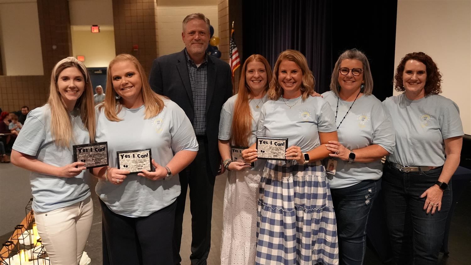 Collaborative Team award winners Ashley May, Meredith Johnson, Christie Green and Kellyann Madsen from Abney ES pictured with