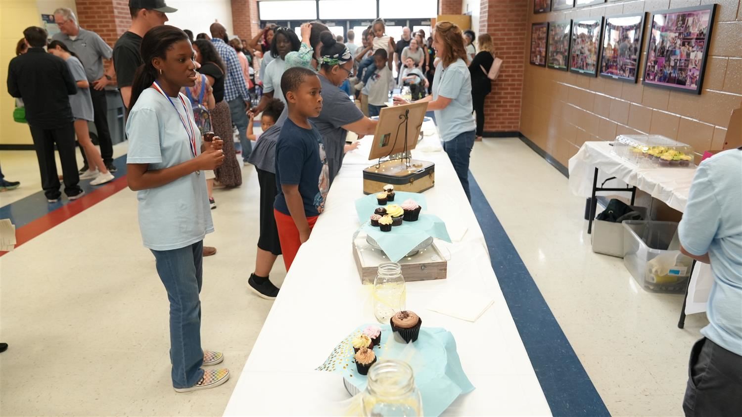 Guest waiting in line for cupcakes