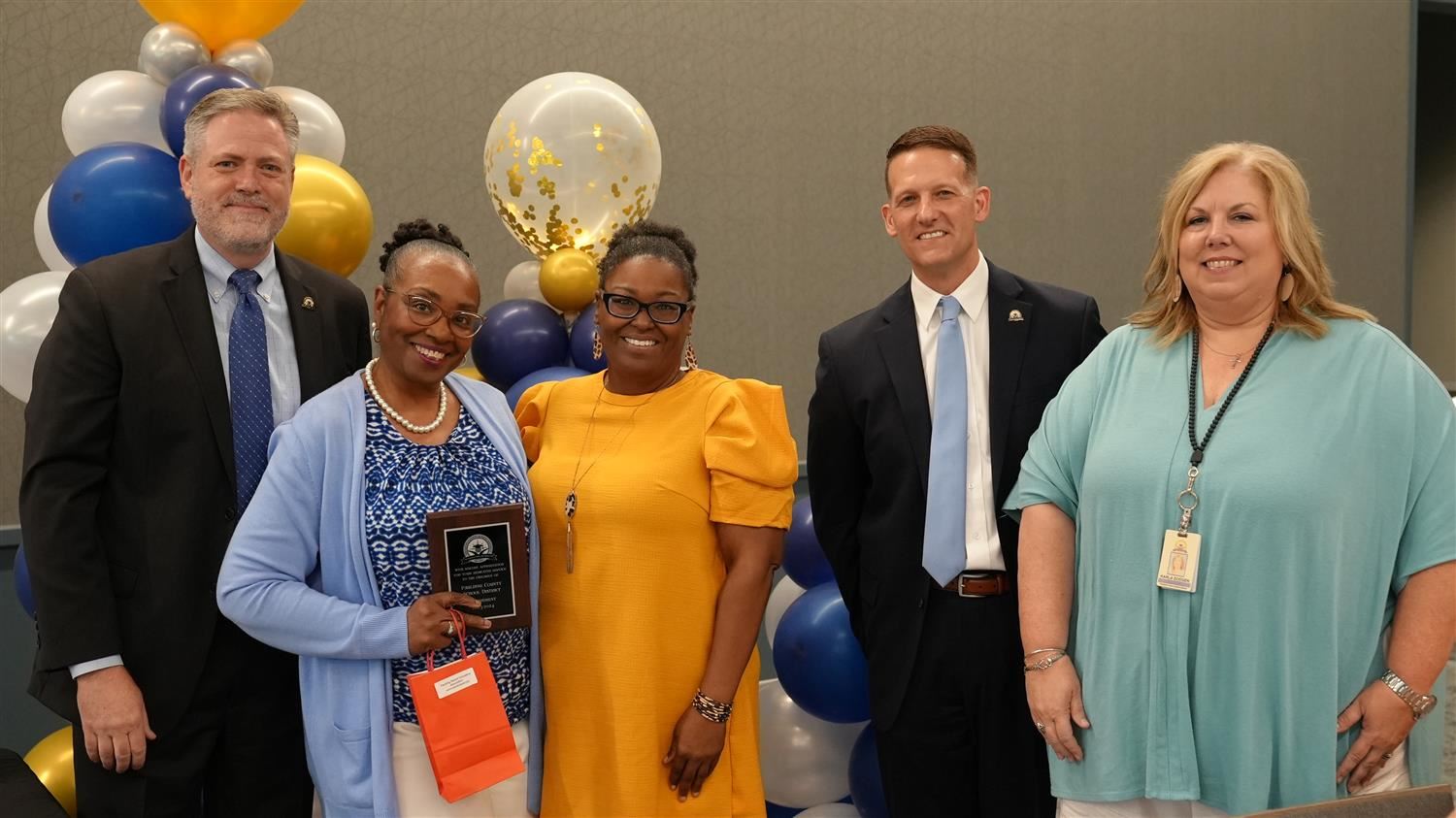 Tanya Thorpe - Allgood Elementary. (Also pictured is her current Principal Shetal Slusher and her former Principal Karla Dodg