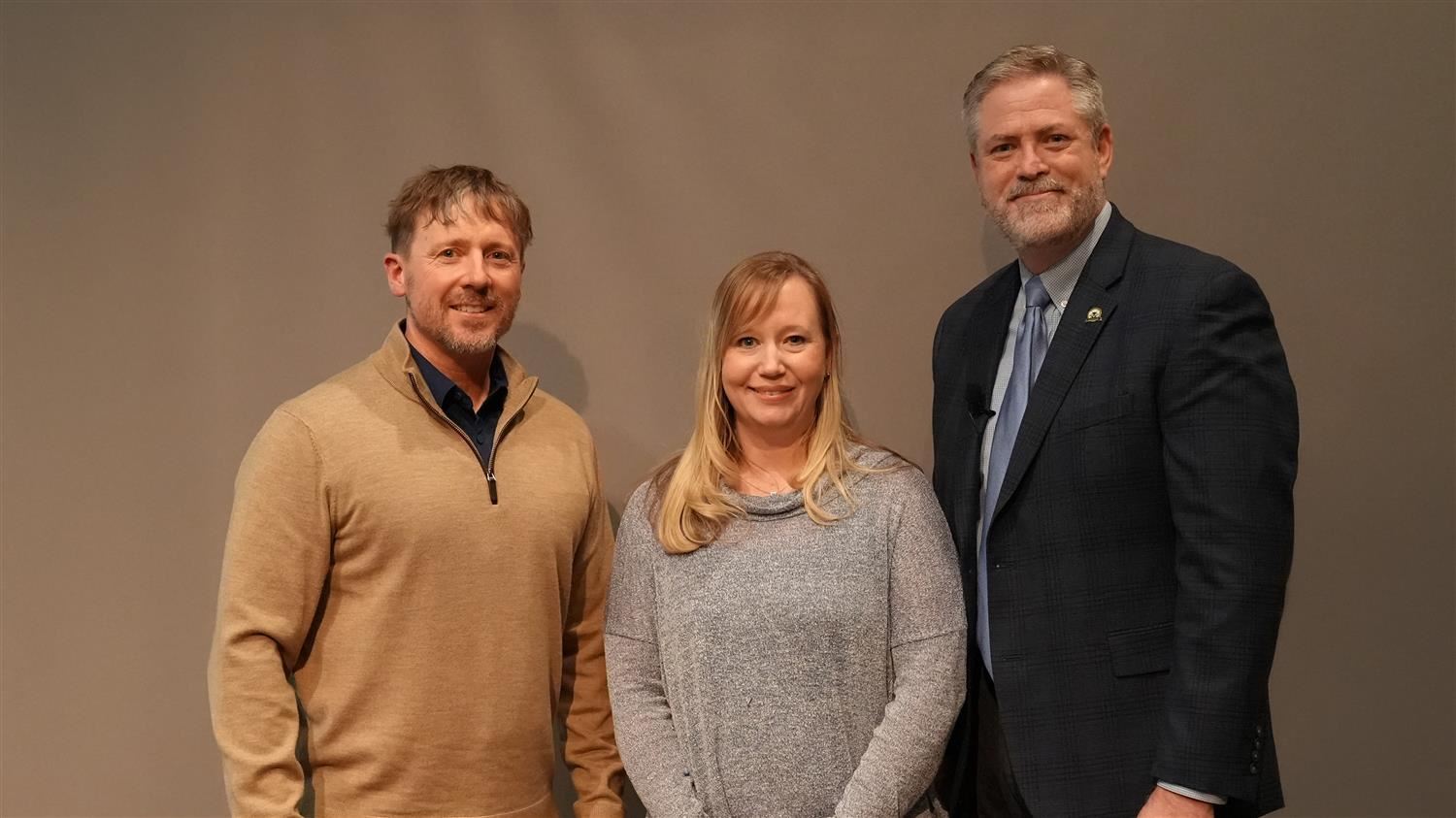 Pennies For Paulding - Overall Winner: Superintendent Steve Barnette pictured with L-R: Crossroads Middle Principal Tom Alver