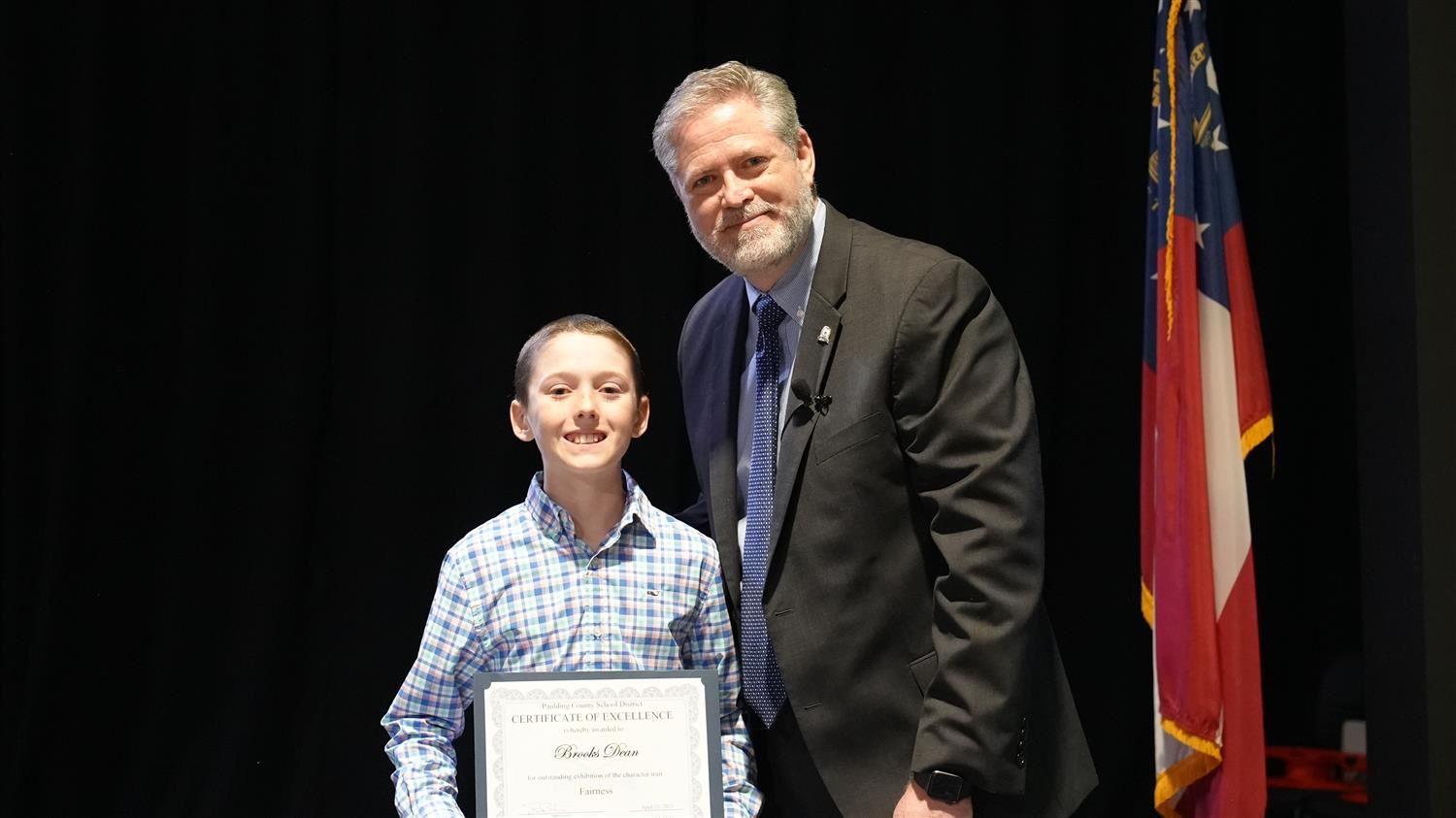 Fairness Character winner: Union Elementary 5th grader Brooks Dean.