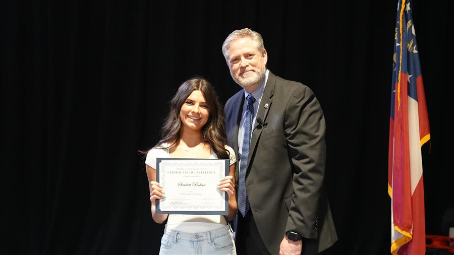 Fine Arts in Action winner: McClure Middle 8th grader Scarlett Bahun for Mixed Media.