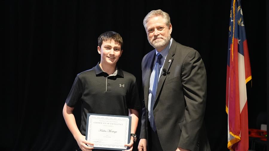 All State Band: Austin Middle 8th grader Kaden Montoya - Trombone.