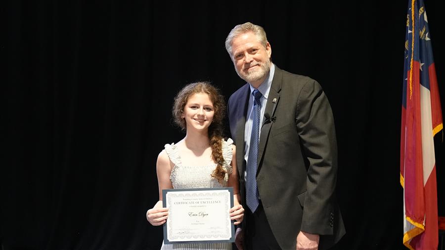 All State Chorus: Moses Middle 8th grader Erin Dyer.