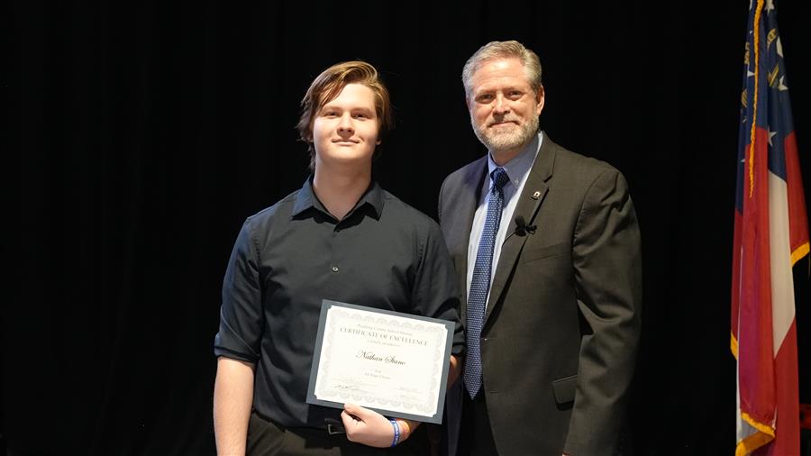All State Chorus: East Paulding High 9th grader Nathan Stano.