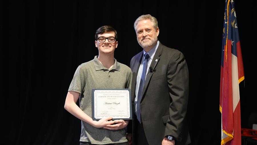 All State Chorus: North Paulding High 12th grader Andrew Prazak.
