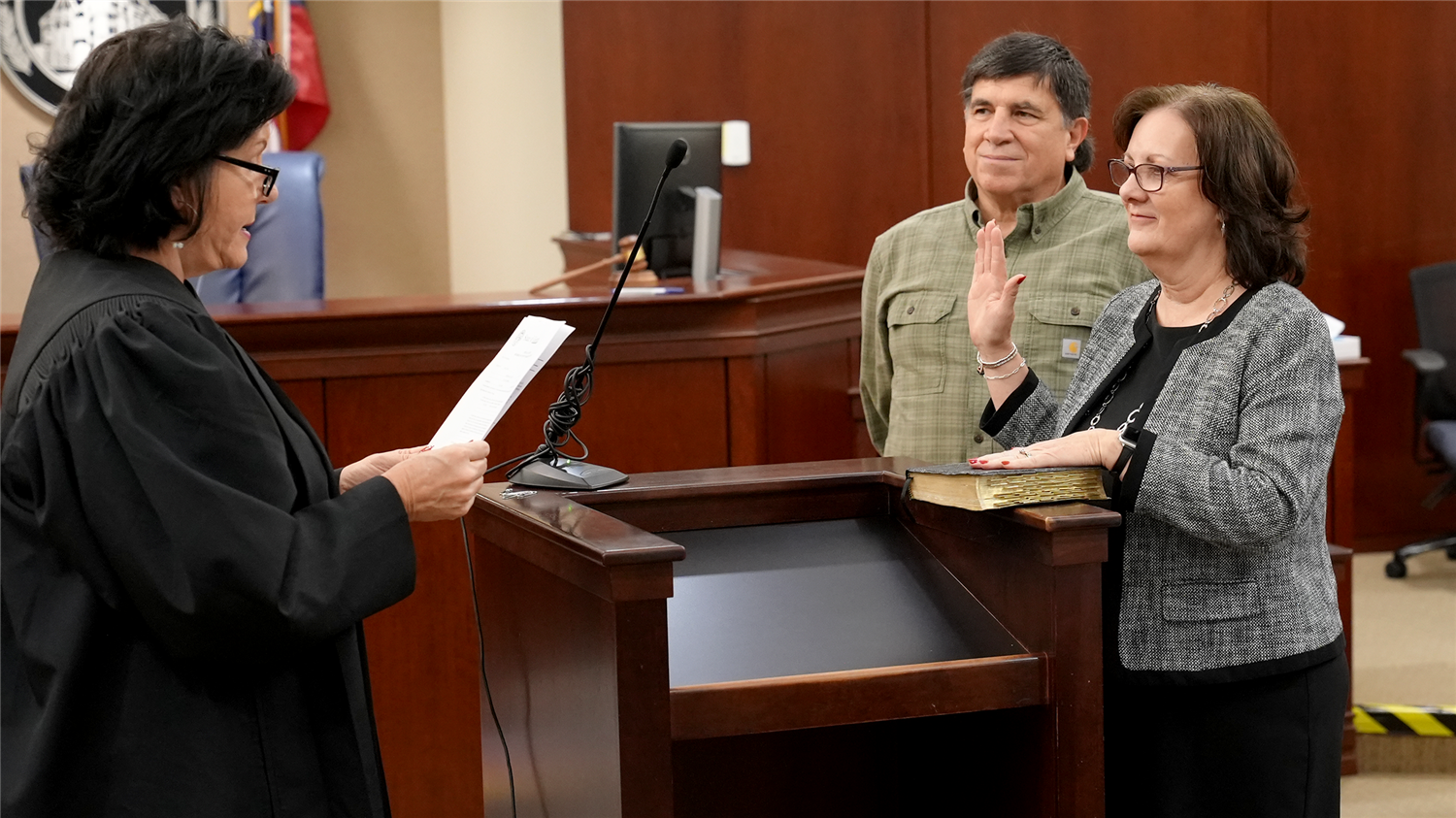 Deborah Collett BOE swearing in
