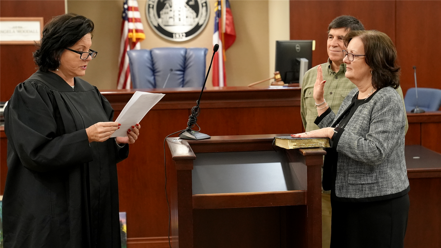 Deborah Collett BOE swearing in