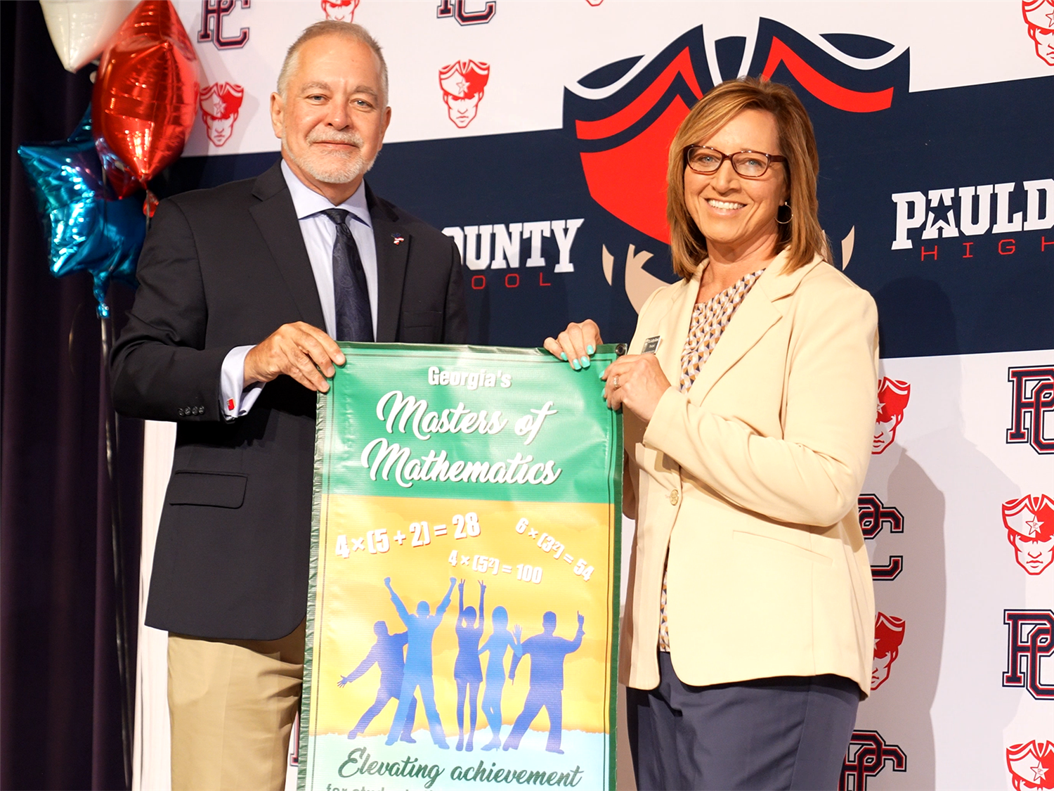 Woods, Harrell Math banner