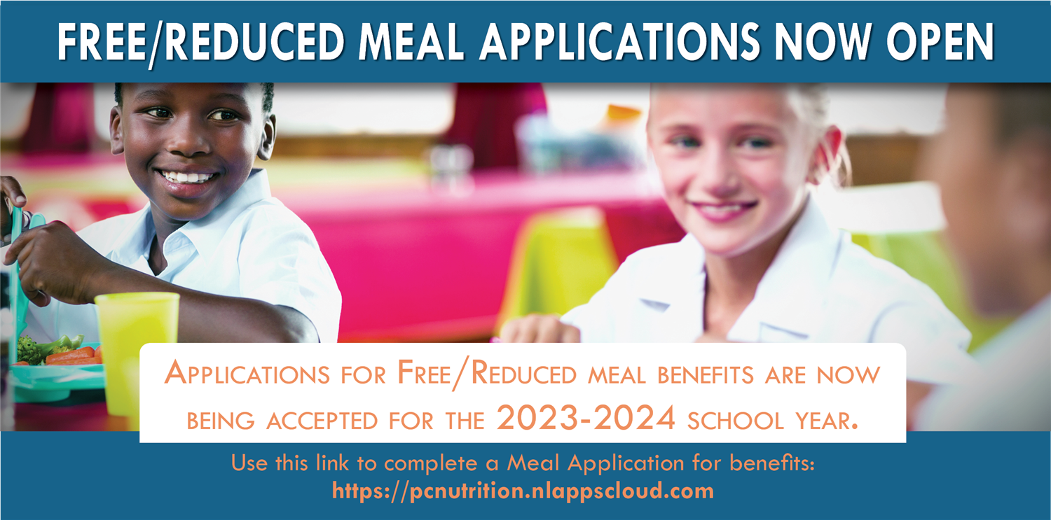  Free reduced meals banner