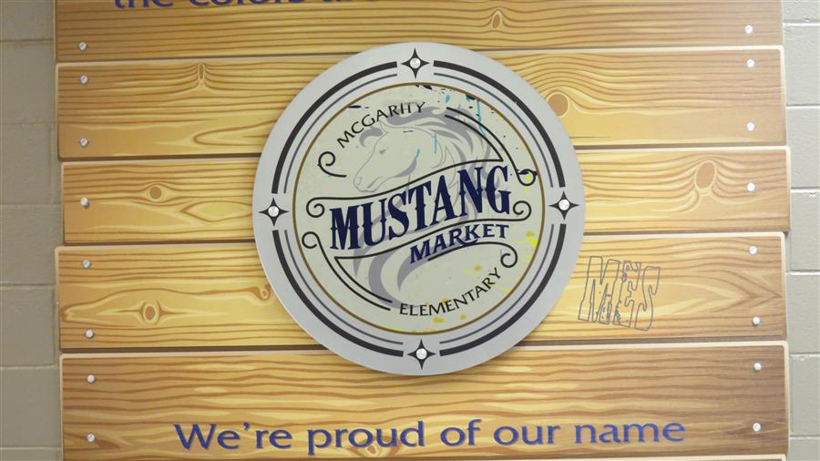 Mustang Market Sign