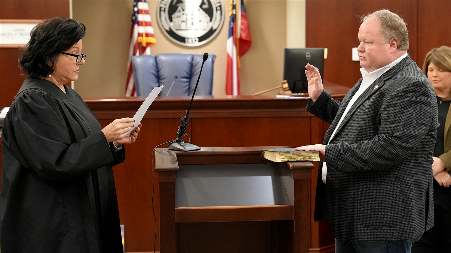 Jeff Fuller BOE swearing in
