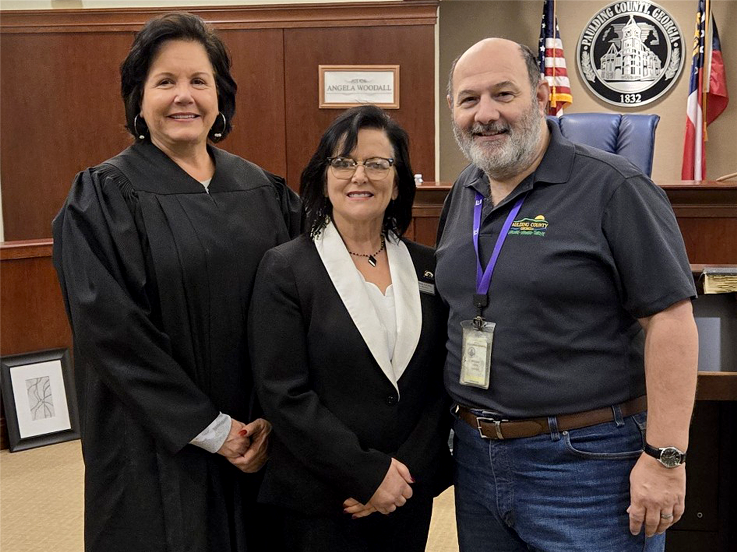 Theresa Lyons BOE swearing in