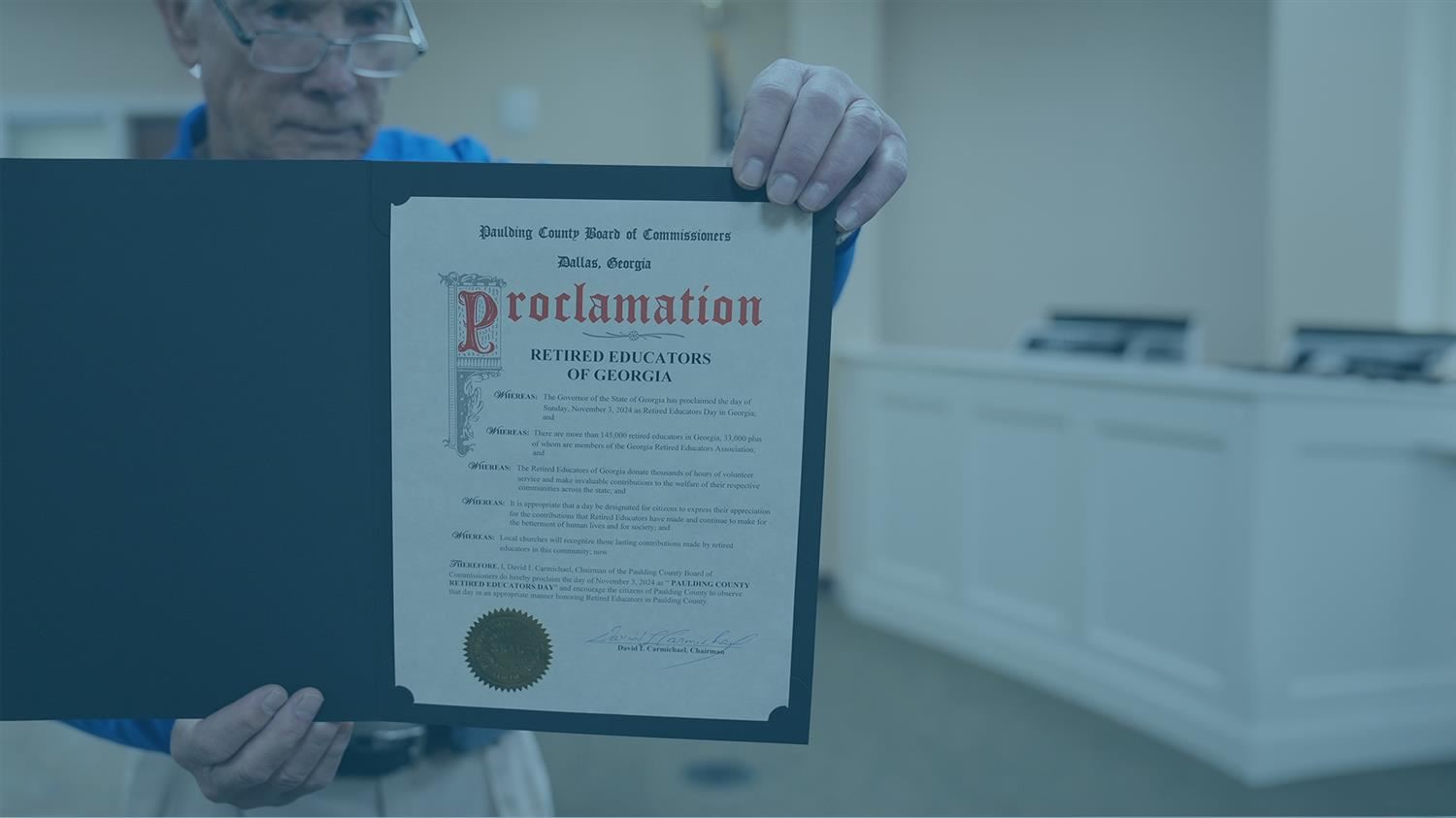  Georgia Retired Educators Proclamation Signing