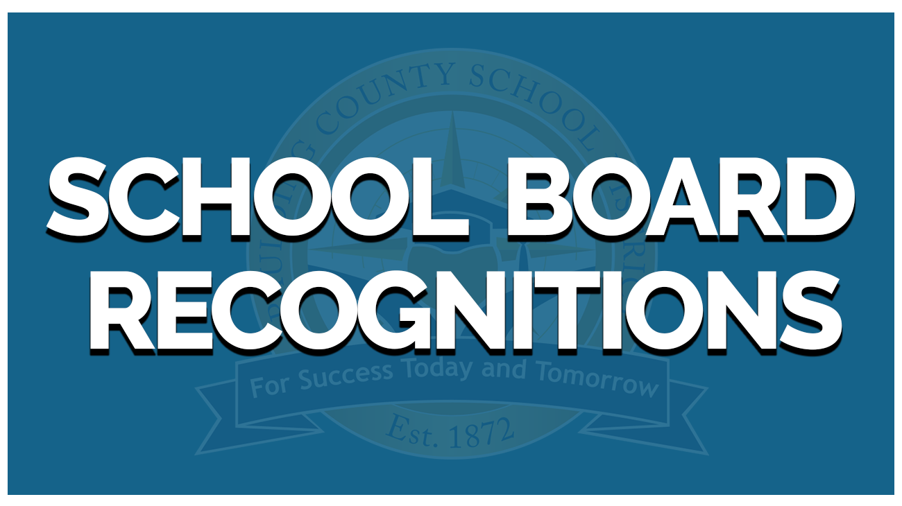  School Board Recognitions April  22, 2025