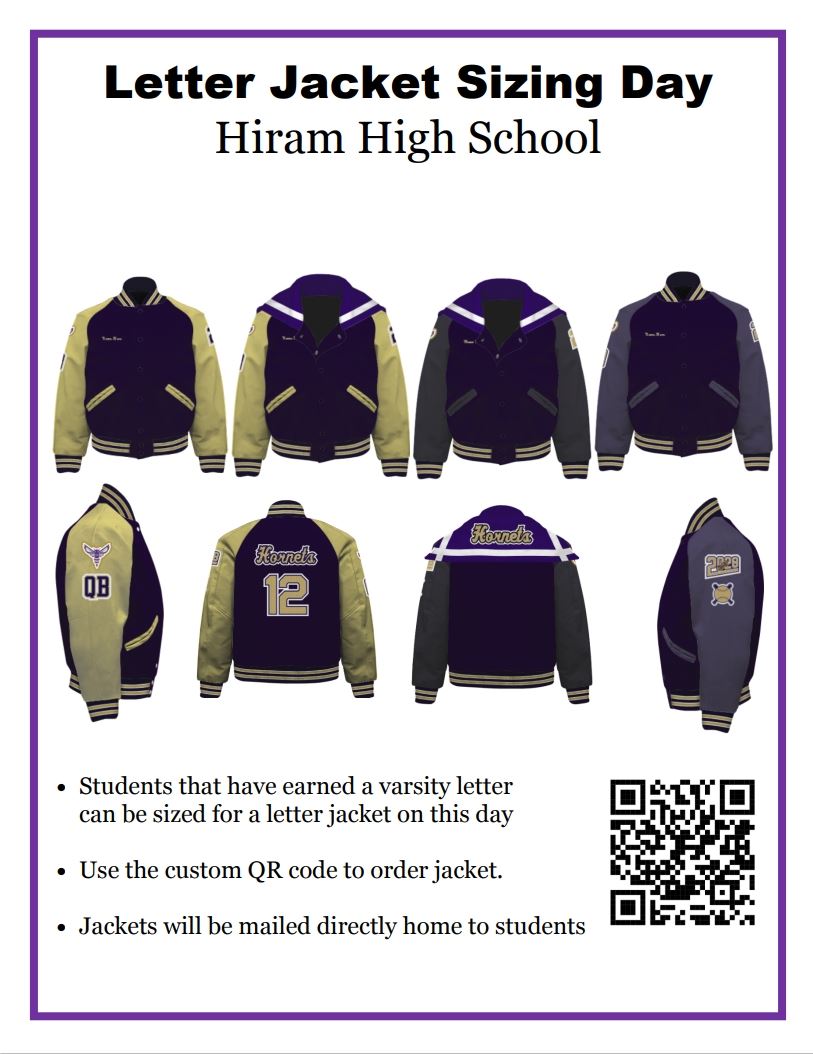 Sizing Day will be on Thursday, Sept. 12th during Lunch